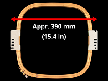 Aemco AWH 394 mm (Appr. 15.5 inch) Arm Spacing Allied Wooden Embroidery Hoops - Tubular