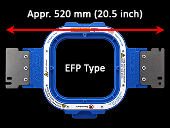 Barudan Mighty Hoops (Magnetic) - EFP 520 mm (Appr. 20.5 inch) Arm Spacing