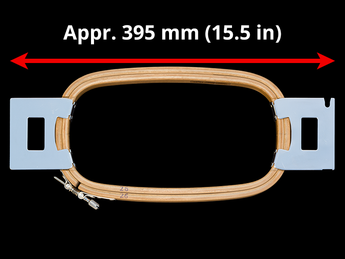 Bernina AWH 400 mm (Appr. 15.7 inch) Arm Spacing Allied Wooden Embroidery Hoops - Tubular