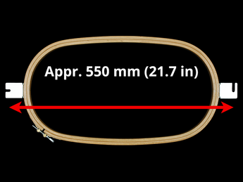 Brother Commercial Allied Wooden Hoops (AWH) - Flat Table 550 mm (Appr. 21.7 inch) Mounting Distance