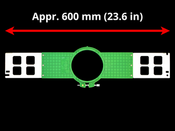 Tajima Premium Allied Grid-Lock Hoops (PAGL) - 600 mm (Appr. 23.8 inch) Arm Spacing