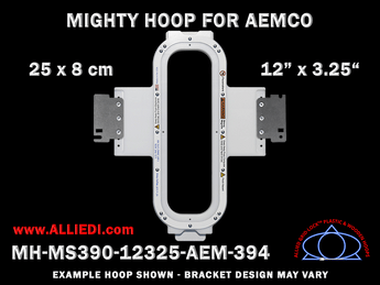 Aemco 12 x 3.25 inch (30 x 8 cm) Vertical Rectangular Magnetic Mighty Hoop for 400 mm Sew Field / Arm Spacing