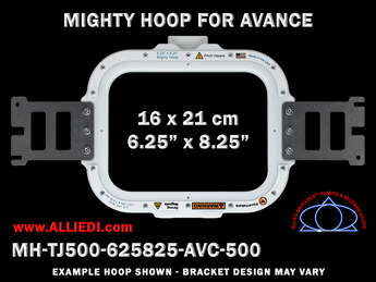 Avance 6.25 x 8.25 inch (16 x 21 cm) Rectangular Magnetic Mighty Hoop for 500 mm Sew Field / Arm Spacing