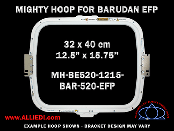Barudan 12.5 x 15.75 inch (32 x 40 cm) Rectangular Magnetic Mighty Hoop for 520 mm Sew Field / Arm Spacing EFP Type