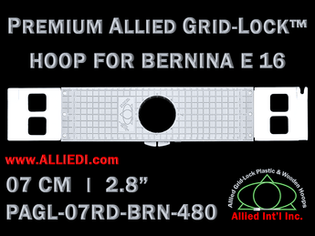 7 cm (2.8 inch) Round Premium Allied Grid-Lock Plastic Embroidery Hoop - Bernina 480