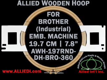 19.7 cm (7.8 inch) Round Allied Wooden Embroidery Hoop