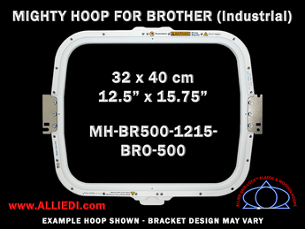 Brother Commercial 12.5 x 15.75 inch (32 x 40 cm) Rectangular Magnetic Mighty Hoop for 500 mm Sew Field / Arm Spacing