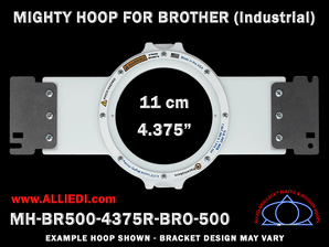 Brother Commercial 4.375 inch (11 cm) Round Magnetic Mighty Hoop for 500 mm Sew Field / Arm Spacing