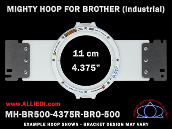 Brother Commercial 4.375 inch (11 cm) Round Magnetic Mighty Hoop for 500 mm Sew Field / Arm Spacing