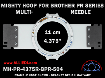Brother PR Series Multi-Needle 4.375 inch (11 cm) Round Magnetic Mighty Hoop