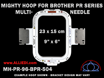 Brother PR Series Multi-Needle 9 x 6 inch (23 x 15 cm) Vertical Rectangular Magnetic Mighty Hoop