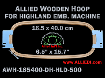 Highland 16.5 x 40.0 cm (6.5 x 15.7 inch) Rectangular Allied Wooden Embroidery Hoop