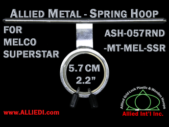 5.7 cm (2.2 inch) Round Allied Metal Embroidery Hoop