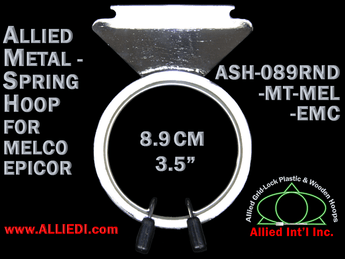 8.9 cm (3.5 inch) Round Single Height Allied Metal Embroidery Hoop