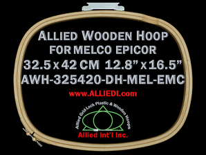 32.5 x 42.0 cm (12.8 x 16.5 inch) Oval Allied Wooden Embroidery Hoop