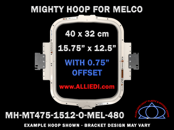 Melco 15.75 x 12.5 inch (40 x 32 cm) Vertical Rectangular Magnetic Mighty Hoop for 480 mm Sew Field / Arm Spacing