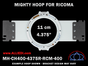 Ricoma 4.375 inch (11 cm) Round Magnetic Mighty Hoop for 400 mm Sew Field / Arm Spacing