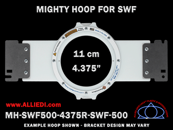 SWF 4.375 inch (11 cm) Round Magnetic Mighty Hoop for 500 mm Sew Field / Arm Spacing