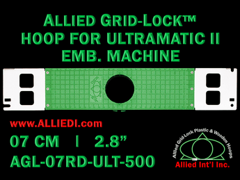 7 cm (2.8 inch) Round Allied Grid-Lock Plastic Embroidery Hoop - Ultramatic-II 500