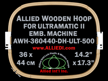36.0 x 44.0 cm (14.2 x 17.3 inch) Rectangular Allied Wooden Embroidery Hoop