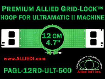 12 cm (4.7 inch) Round Premium Allied Grid-Lock Plastic Embroidery Hoop - Ultramatic-II 500