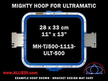Ultramatic-II 11 x 13 inch (28 x 33 cm) Rectangular Magnetic Mighty Hoop for 500 mm Sew Field / Arm Spacing