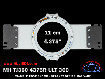 Ultramatic-II 4.375 inch (11 cm) Round Magnetic Mighty Hoop for 360 mm Sew Field / Arm Spacing