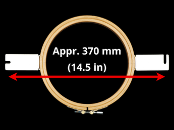 Brother Commercial Allied Wooden Hoops (AWH) - Flat Table 370 mm (Appr. 14.6 inch) Mounting Distance