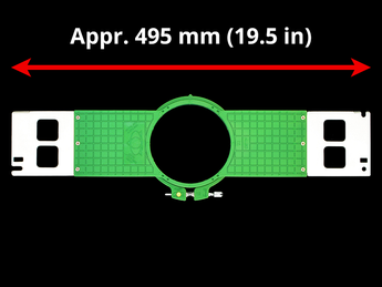 Brother Commercial Premium Allied Grid-Lock Hoops (PAGL) - 500 mm (Appr. 19.7 inch) Arm Spacing