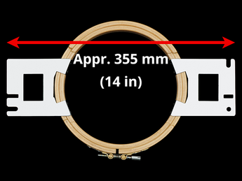 Happy Japan Allied Wooden Hoops (AWH) - 360 mm (Appr. 14.2 inch) Arm Spacing
