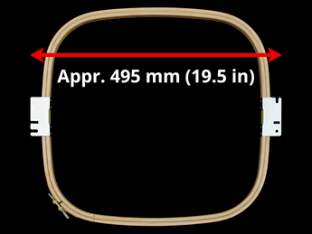 Happy Japan Allied Wooden Hoops (AWH) - 500 mm (Appr. 19.7 inch) Arm Spacing