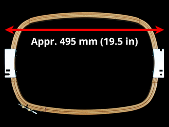 Tajima Allied Wooden Hoops (AWH) - 500 mm (Appr. 19.7 inch) Arm Spacing