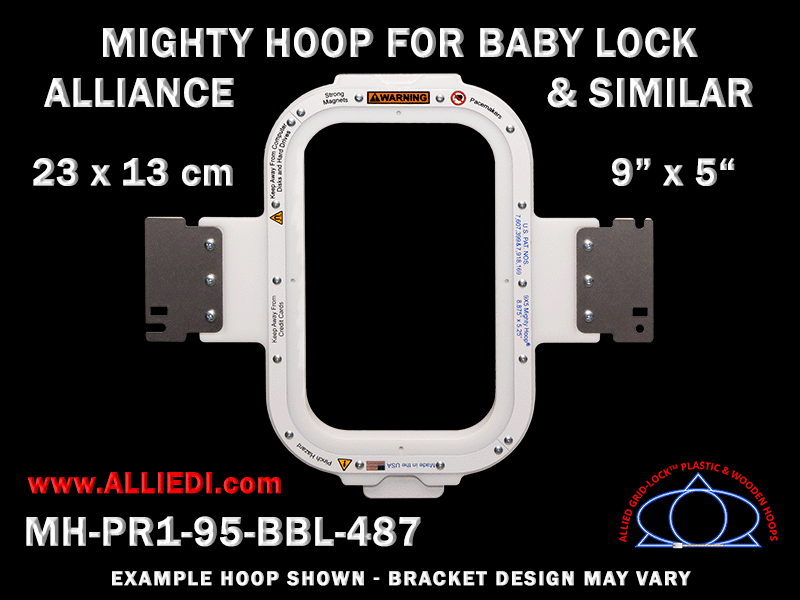 Loop Hoop Lock Baby Lock Alliance Hoop - Magnetic Mighty Hoop - 9 x 5 inch (23 x 13 cm ...