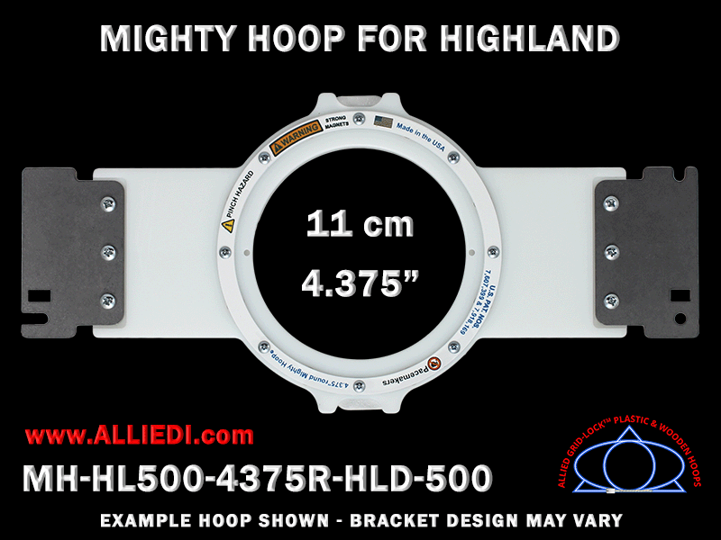Highland Hoop - Magnetic Mighty Hoop - 4.375 inch (11 cm) Round - For ...