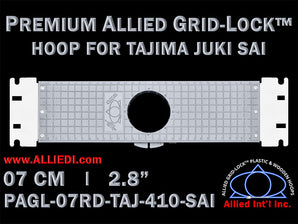 Tajima Juki SAI 7 cm (2.8 inch) Round Premium Allied Grid-Lock Embroidery Hoop for 410 mm Sew Field / Arm Spacing