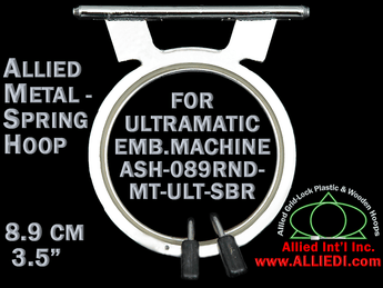 8.9 cm (3.5 inch) Round Allied Metal Embroidery Hoop