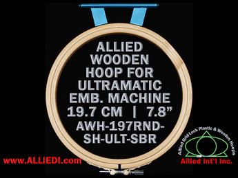 19.7 cm (7.8 inch) Round Allied Wooden Embroidery Hoop