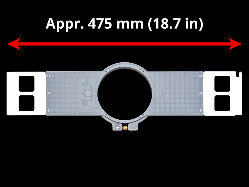 480 mm (Appr. 18.9 inch) Arm Spacing