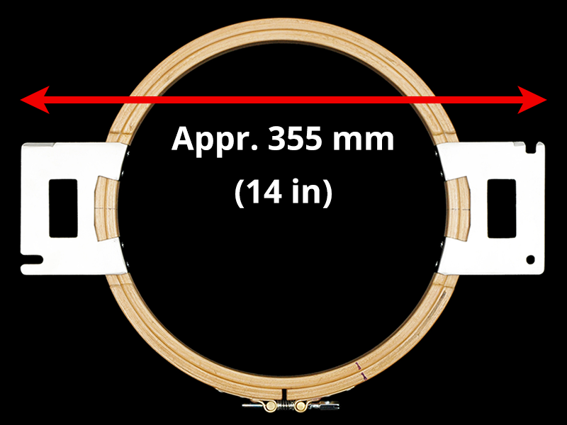 360 mm (Appr. 14.2 inch) Arm Spacing
