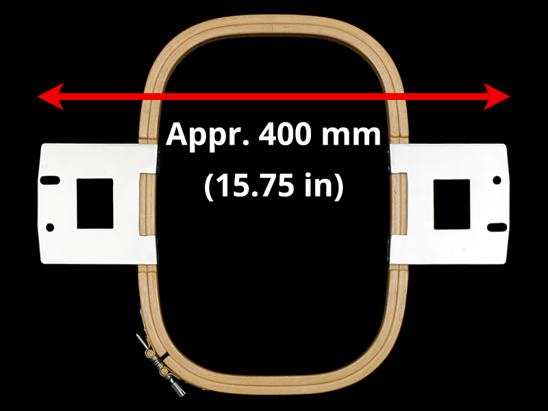 400 mm (Appr. 15.7 inch) Arm Spacing