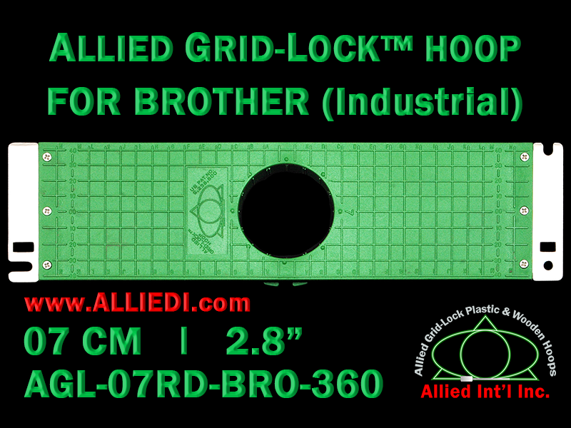Brother Hoop / Embroidery Frame - 360 mm Sew Field / Arm Spacing - Premium  Allied GridLock 24 x 24 cm (9 x 9 inch) Square Plastic Hoop