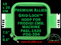 19 x 20 cm (7.5 x 8 inch) Rectangular Premium Allied Grid-Lock Plastic Embroidery Hoop - Prodigi 394