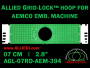 7 cm (2.8 inch) Round Allied Grid-Lock Plastic Embroidery Hoop - Aemco 394
