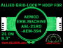 21 cm (8.3 inch) Round Allied Grid-Lock Plastic Embroidery Hoop - Aemco 394