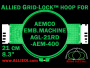21 cm (8.3 inch) Round Allied Grid-Lock Plastic Embroidery Hoop - Aemco 400