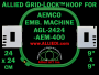 24 x 24 cm (9 x 9 inch) Square Allied Grid-Lock Plastic Embroidery Hoop - Aemco 400