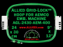 24 x 30 cm (9 x 12 inch) Rectangular Allied Grid-Lock Plastic Embroidery Hoop - Aemco 400