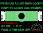 7 cm (2.8 inch) Round Premium Allied Grid-Lock Plastic Embroidery Hoop - Aemco 394