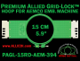 15 cm (5.9 inch) Round Premium Allied Grid-Lock Plastic Embroidery Hoop - Aemco 394