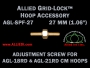 27 mm (1.06 inch) Replacement Hoop Adjustment Thumbscrew for Original Design Standard Version 18 cm